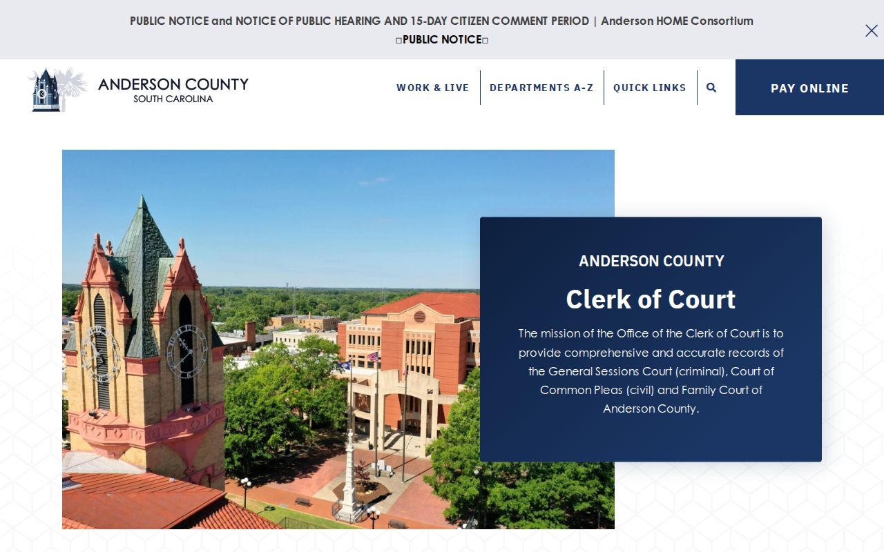 Anderson County bench warrants: Clerk of Court criminal record responsibilities