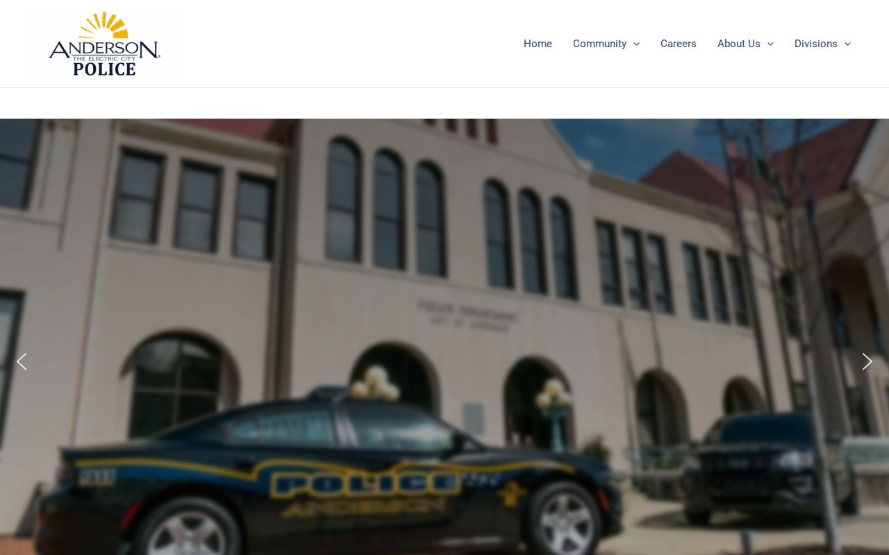 Anderson warrant records: Anderson Police Department public contact details