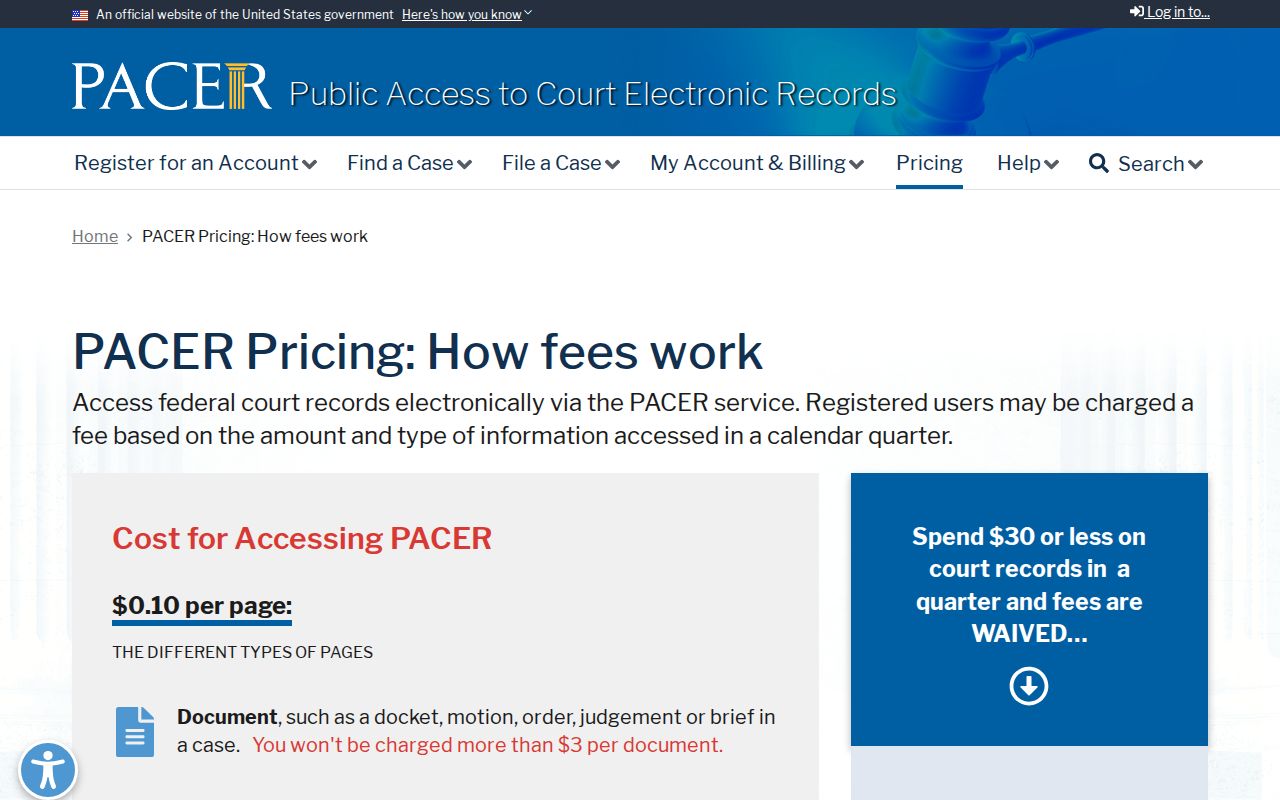 Anderson County arrest warrants: official PACER pricing page